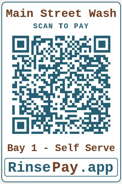 Example bay QR sign.